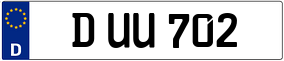 Truck License Plate